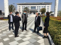 湖州市民政局副局长沈建军来必赢亚洲调研生态葬